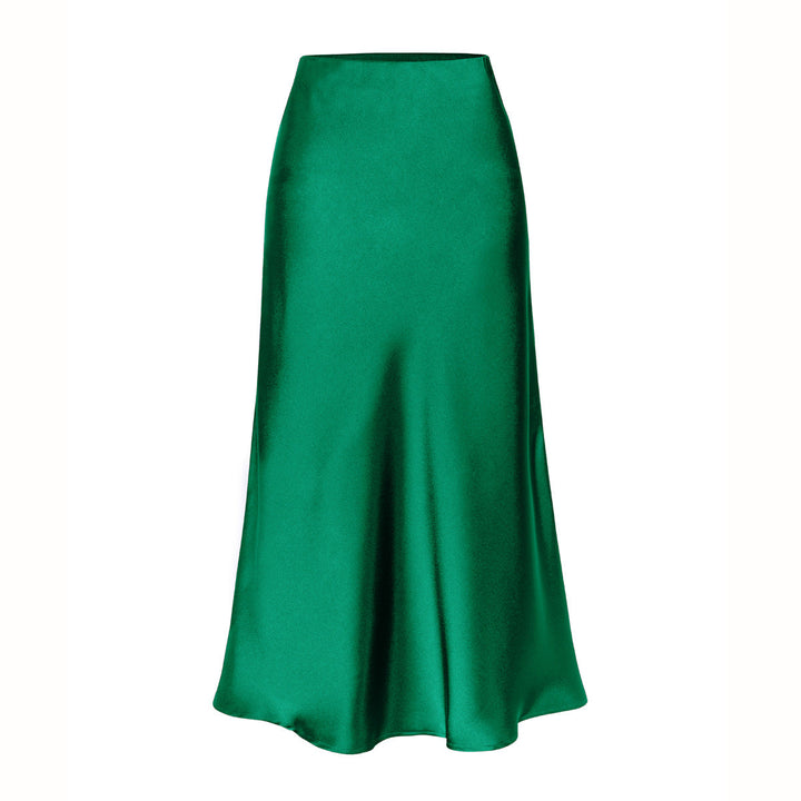 KEITH | Elegant High Waist Side Slit Midi Skirt