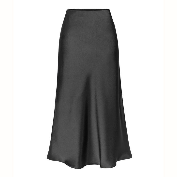 KEITH | Elegant High Waist Side Slit Midi Skirt