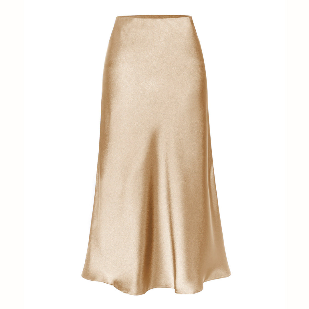 KEITH | Elegant High Waist Side Slit Midi Skirt