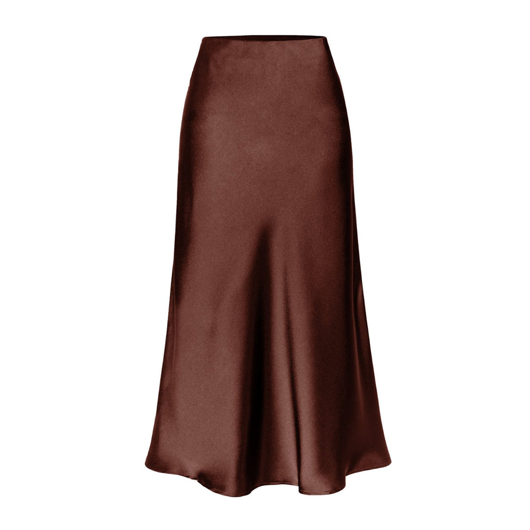 KEITH | Elegant High Waist Side Slit Midi Skirt