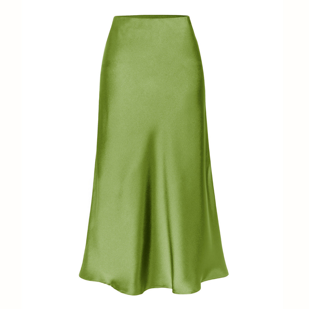 KEITH | Elegant High Waist Side Slit Midi Skirt