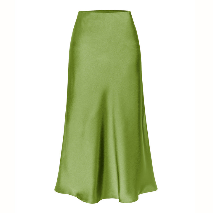 KEITH | Elegant High Waist Side Slit Midi Skirt