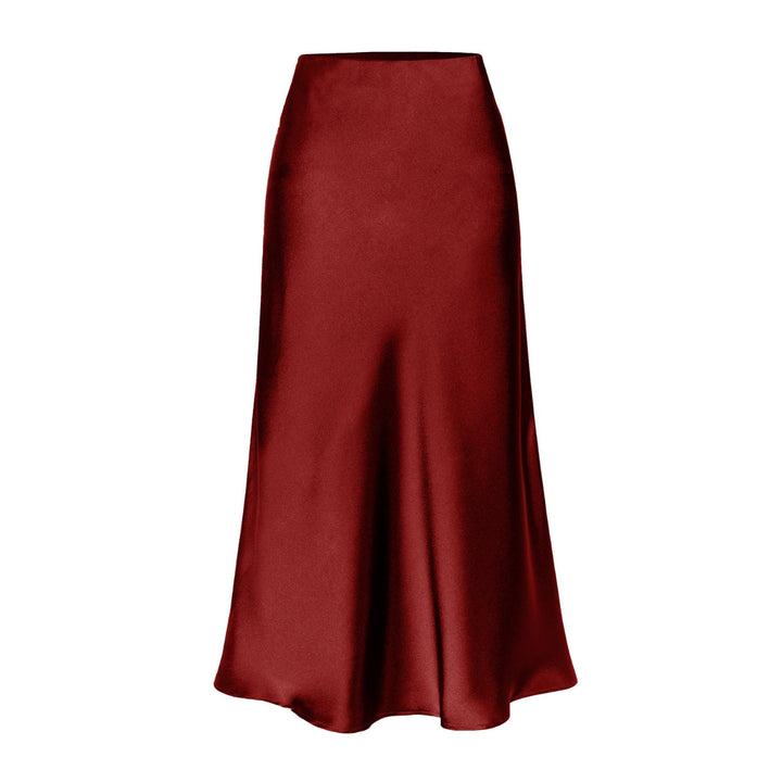 KEITH | Elegant High Waist Side Slit Midi Skirt