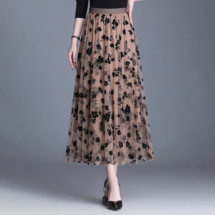 ADELINE | Chic Floral Midi Skirt