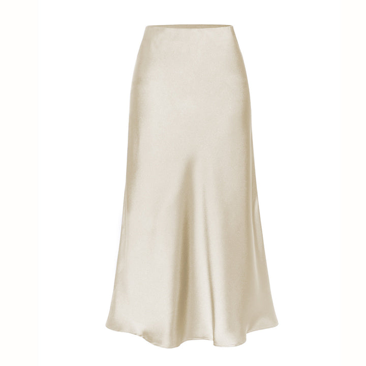 KEITH | Elegant High Waist Side Slit Midi Skirt