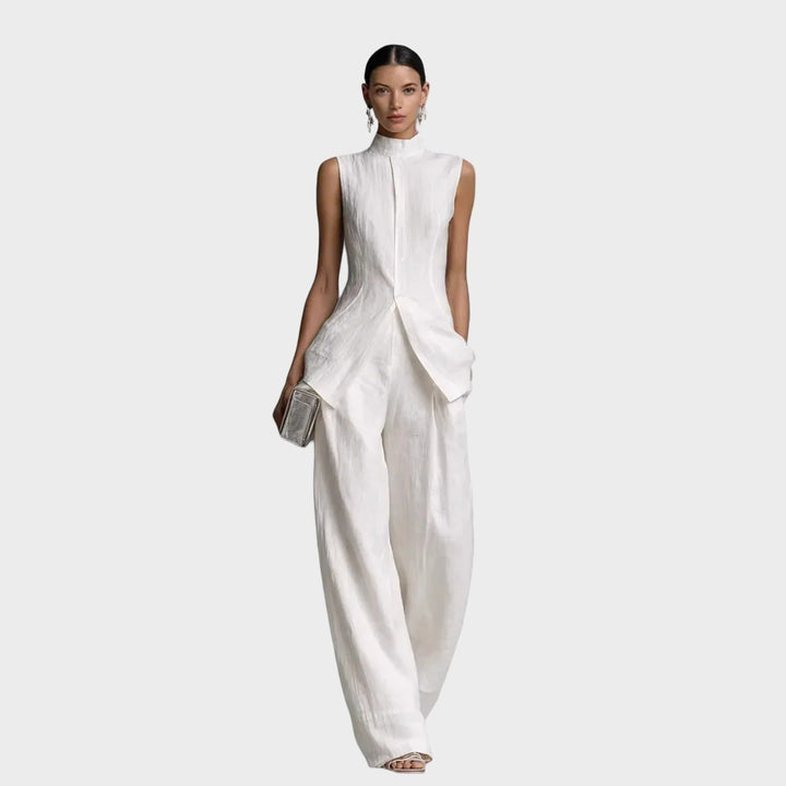 Pauline | Sleeveless Top and Trousers Set