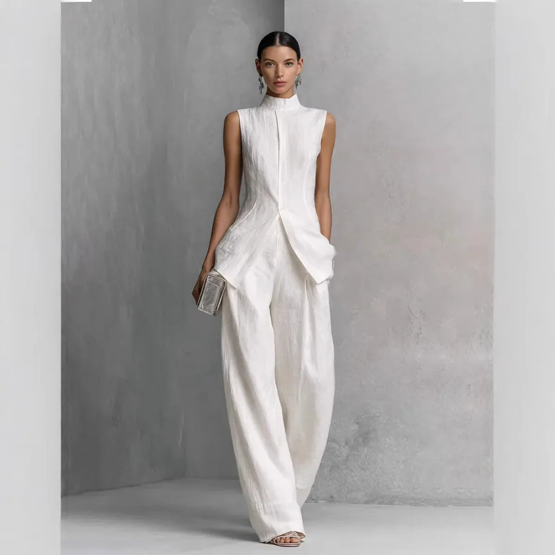 Pauline | Sleeveless Top and Trousers Set