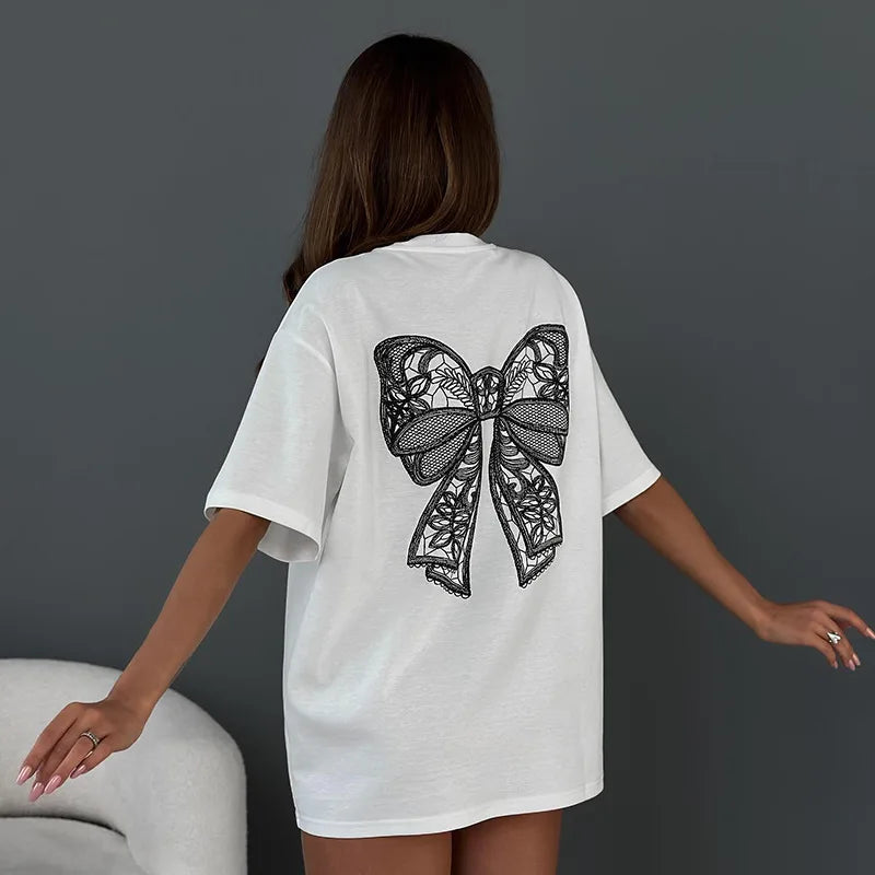 Livia | Cute & Comfy Bow Tee