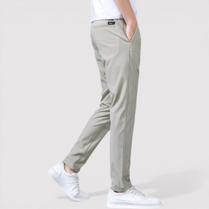 ROENO ストレッチテーパードパンツ