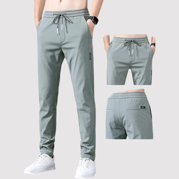 ROENO ストレッチテーパードパンツ