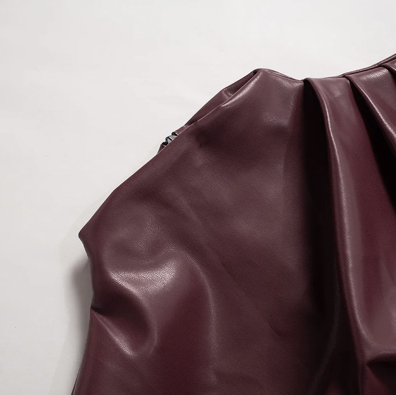 Clio | Sleek Faux Leather Top