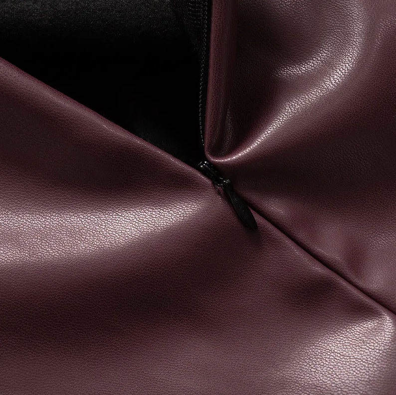 Clio | Sleek Faux Leather Top