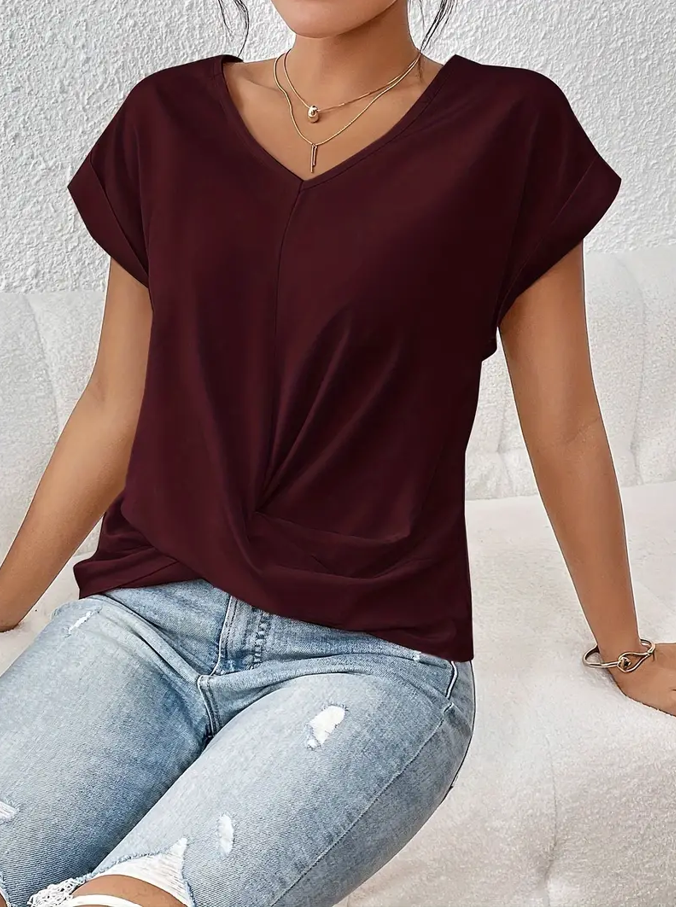 Luna | The Stylish V-Neck Top