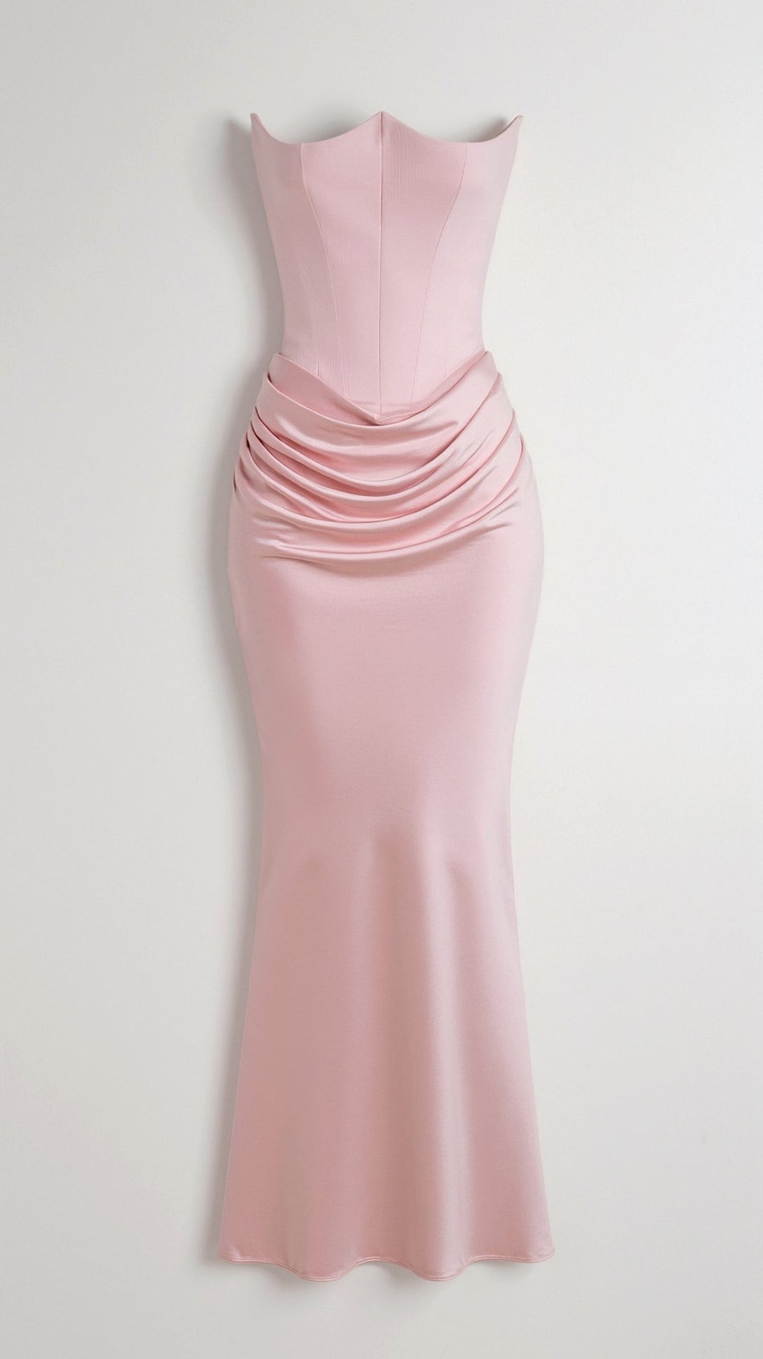 Lydia Elegant Strapless Maxi Dress