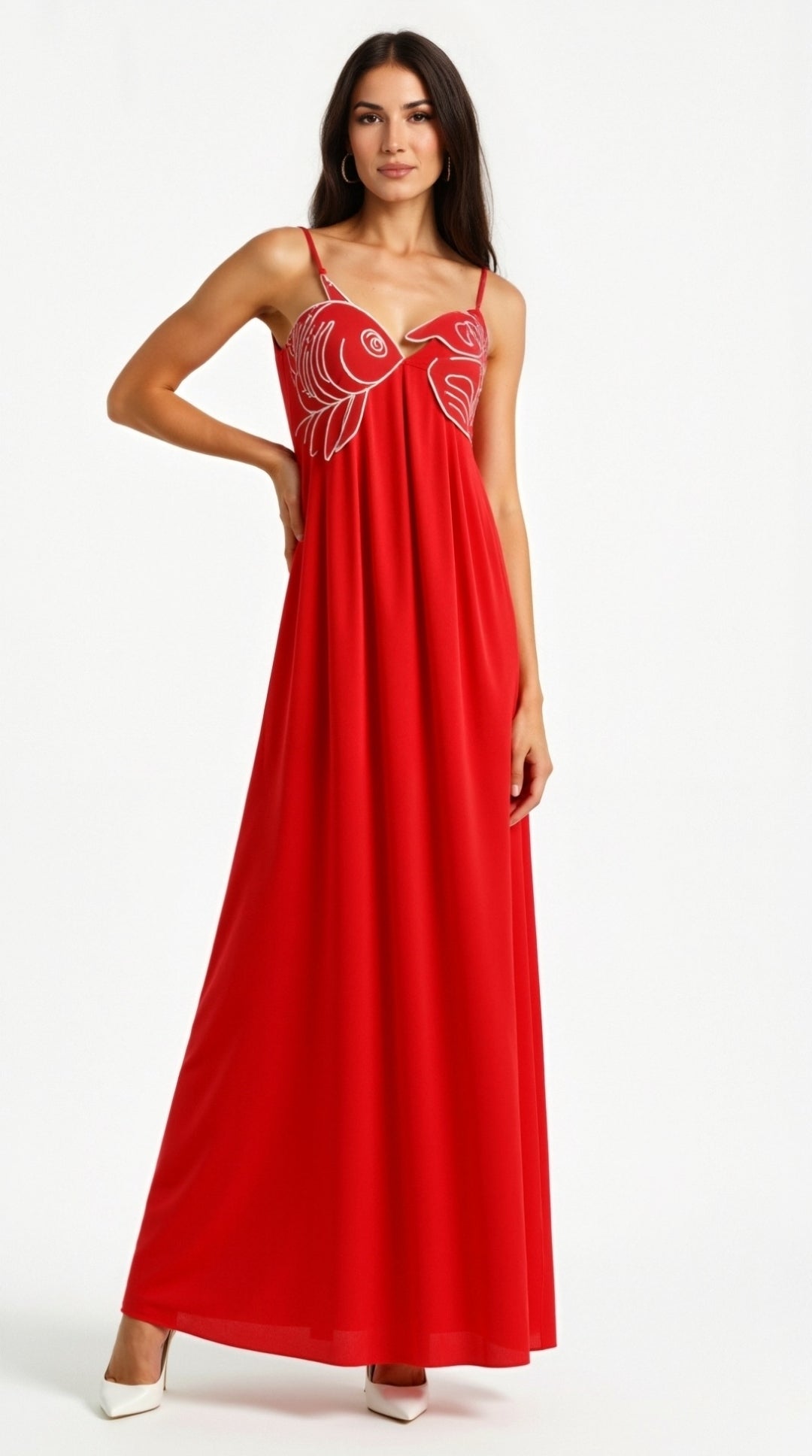 Sophia Embroidered Maxi Dress
