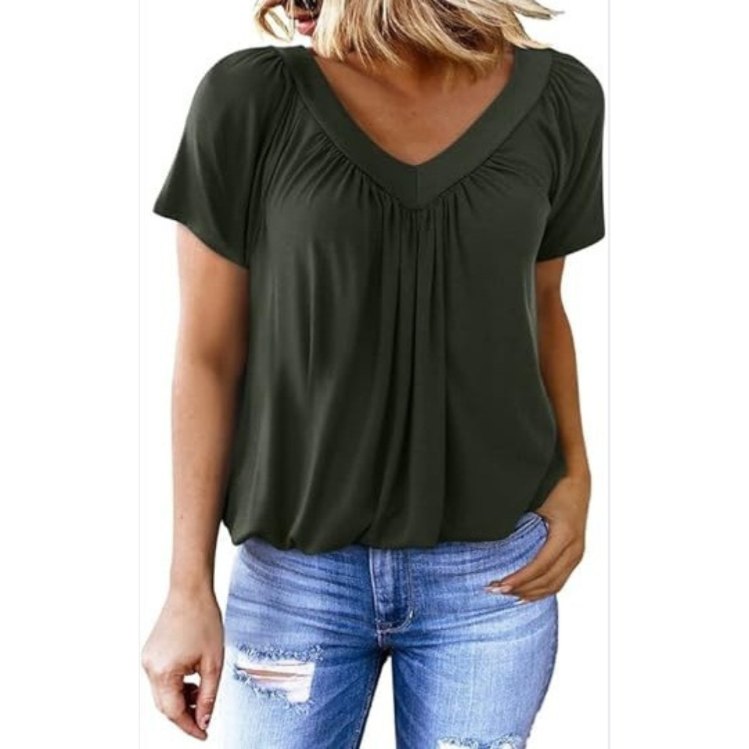 Lydia | Casual V-Neck Top
