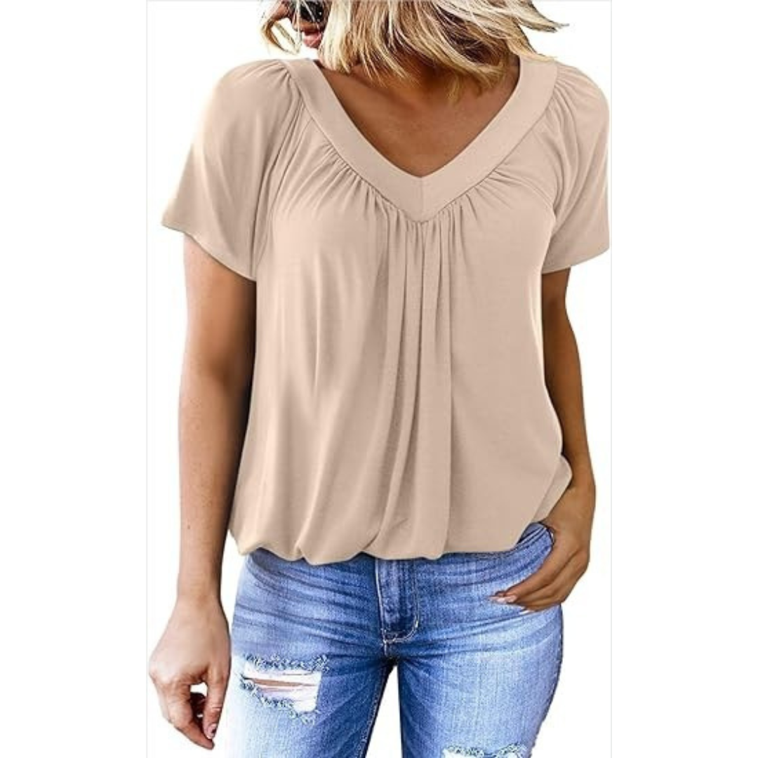 Lydia | Casual V-Neck Top