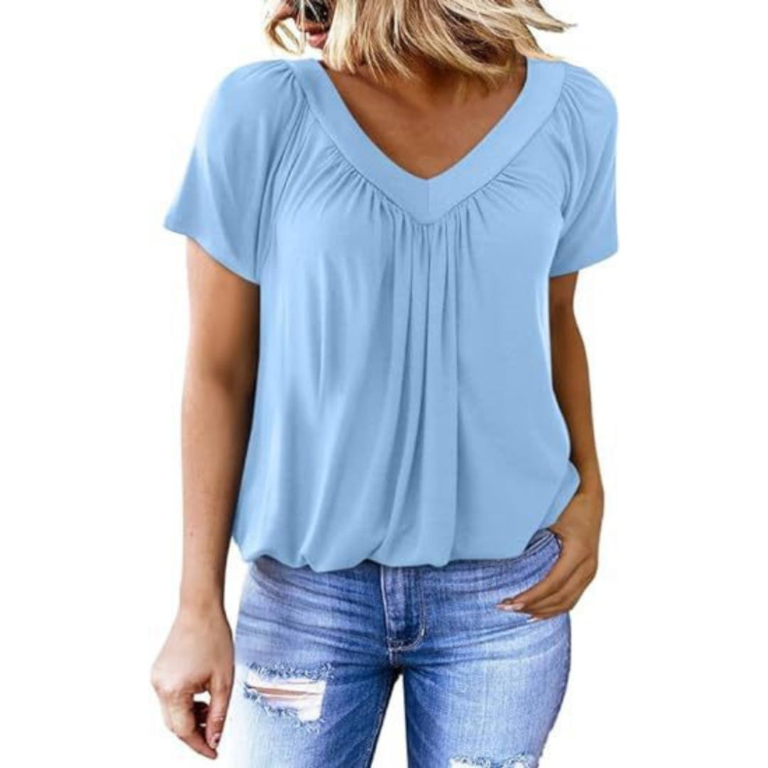Lydia | Casual V-Neck Top