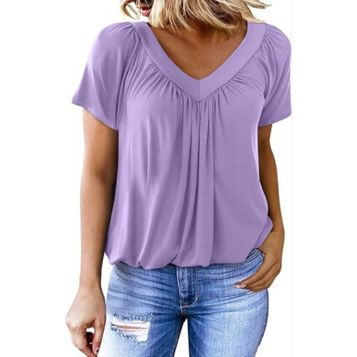 Lydia | Casual V-Neck Top