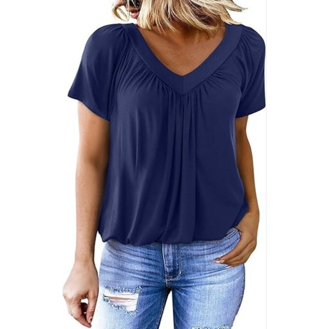 Lydia | Casual V-Neck Top