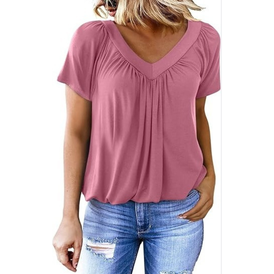 Lydia | Casual V-Neck Top