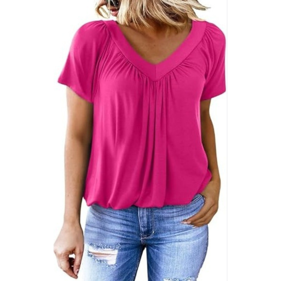 Lydia | Casual V-Neck Top