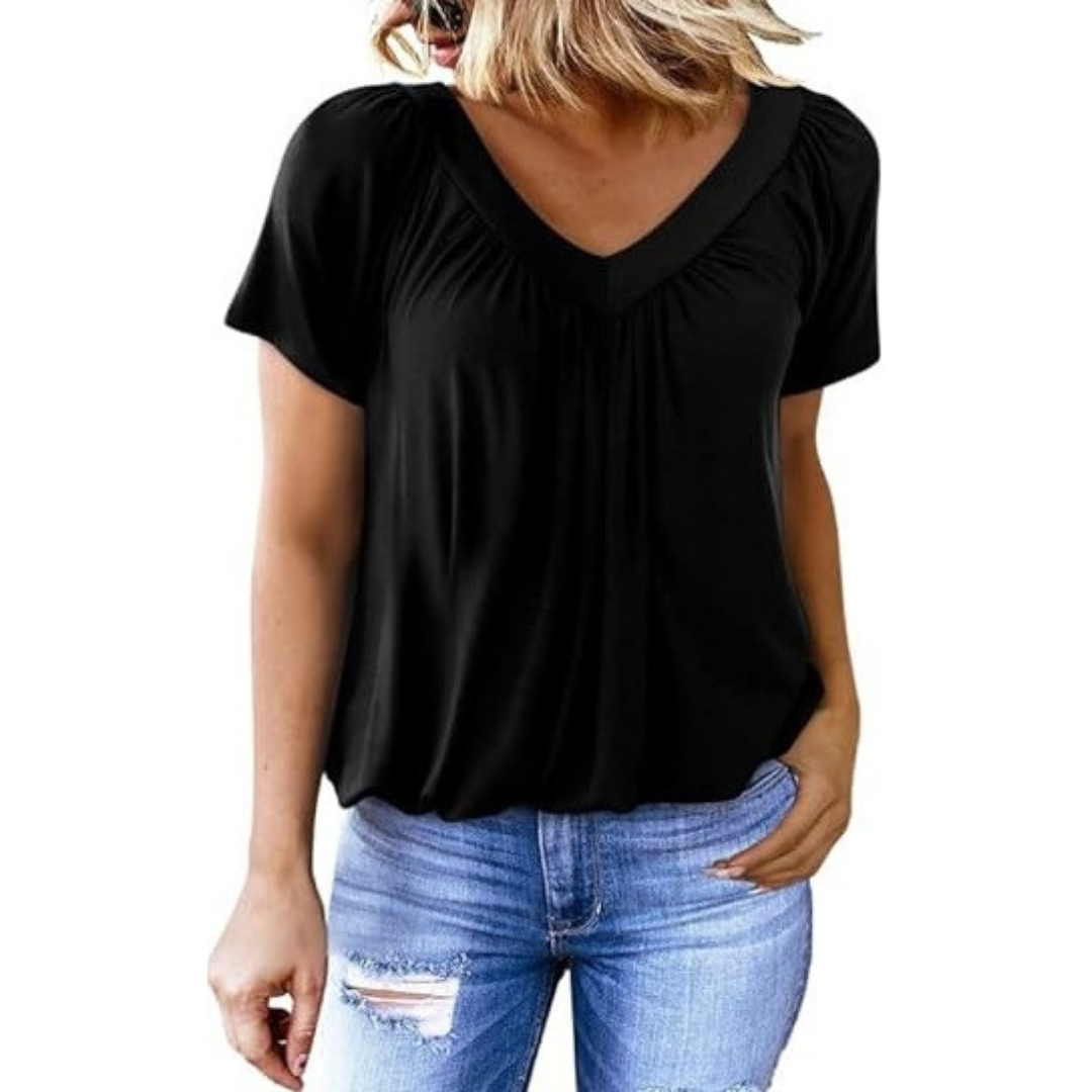 Lydia | Casual V-Neck Top