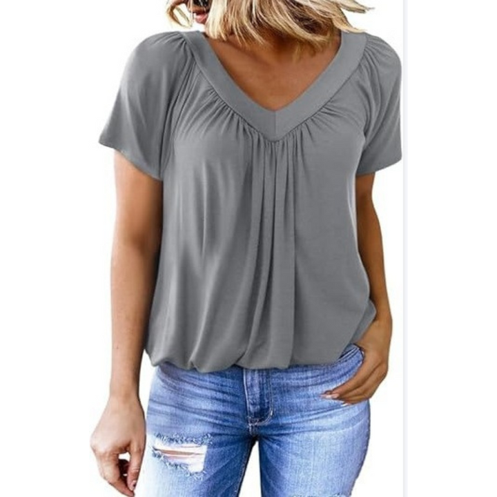 Lydia | Casual V-Neck Top