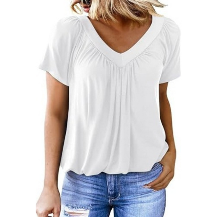 Lydia | Casual V-Neck Top