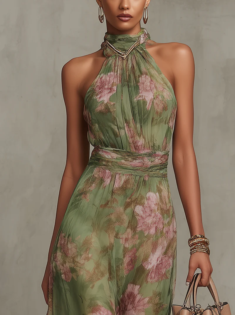 Victoria | Elegant Floral Summer Dress