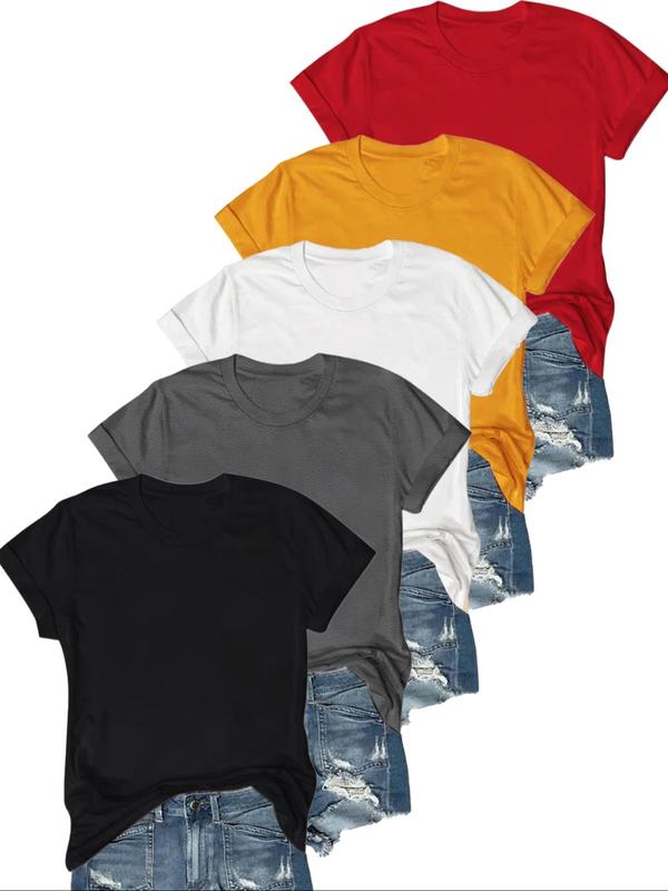 Lydia | Casual Short Sleeve Tee (Pack of 5)