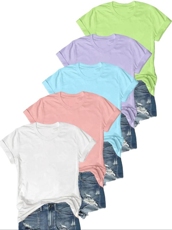 Lydia | Casual Short Sleeve Tee (Pack of 5)