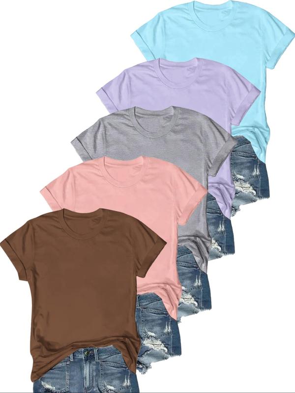 Lydia | Casual Short Sleeve Tee (Pack of 5)