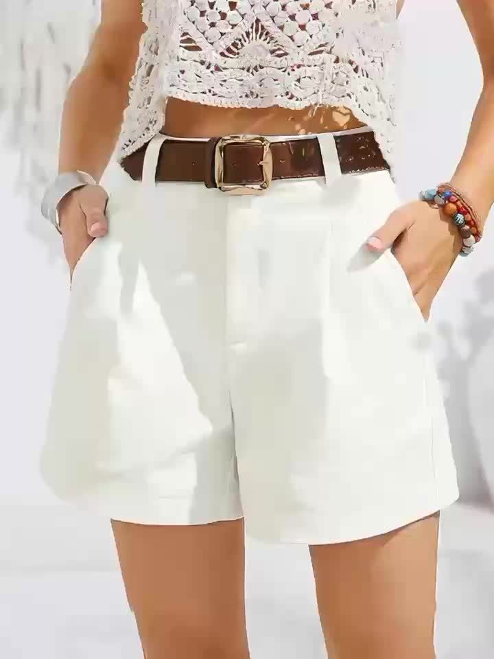 MÉLANIE™ | Chic High-Waist Shorts
