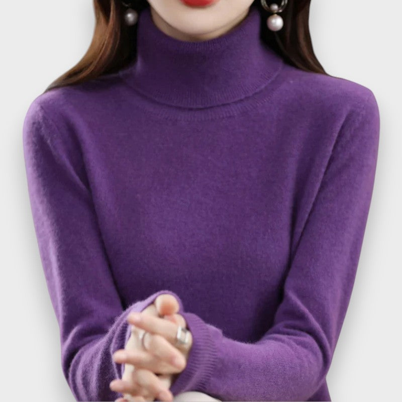 Anna | Cashmere Roll Neck Jumper