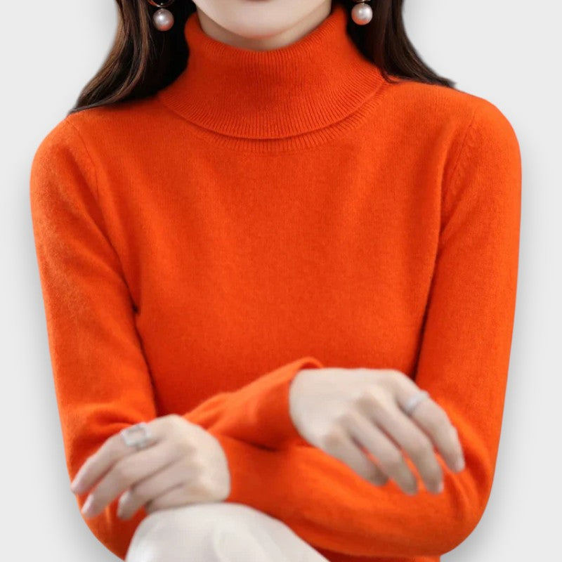 Anna | Cashmere Roll Neck Jumper