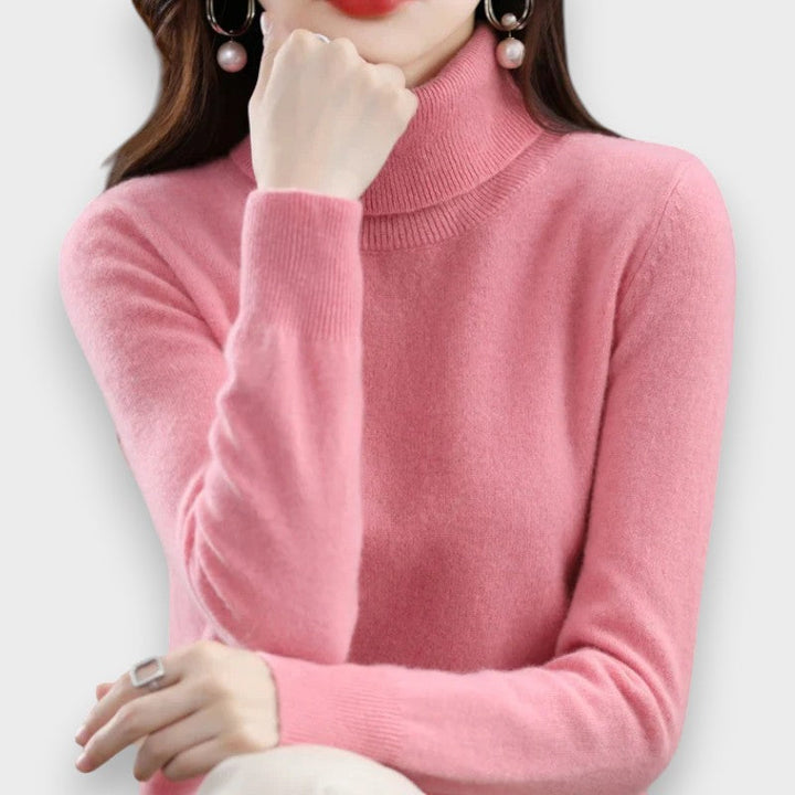 Anna | Cashmere Roll Neck Jumper