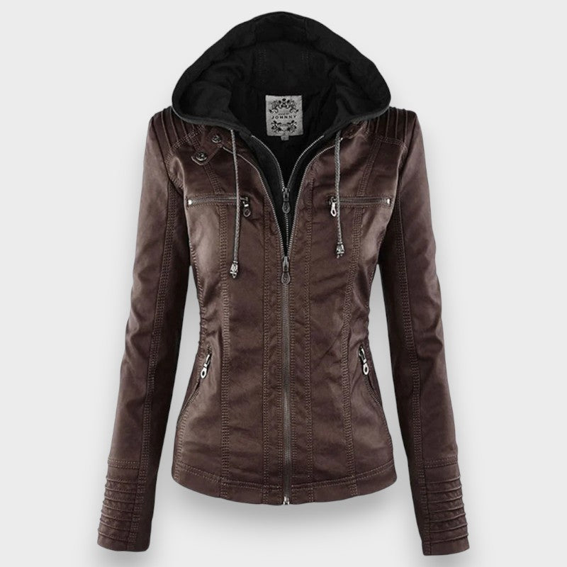 Leni | Leather Biker Jacket