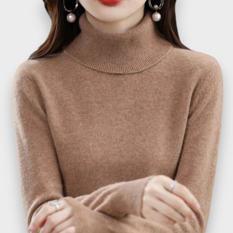 Anna | Cashmere Roll Neck Jumper