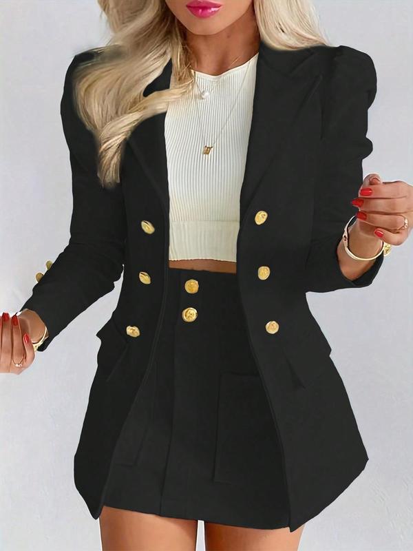 MAGDA | Elegant Two-Piece Blazer & Skirt Set for Winter & Fall Fashion