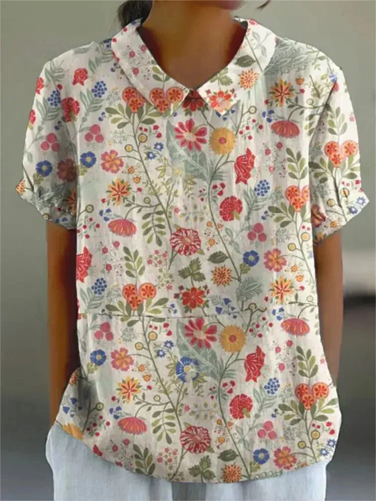 Livia™ | Vintage Print Shirt
