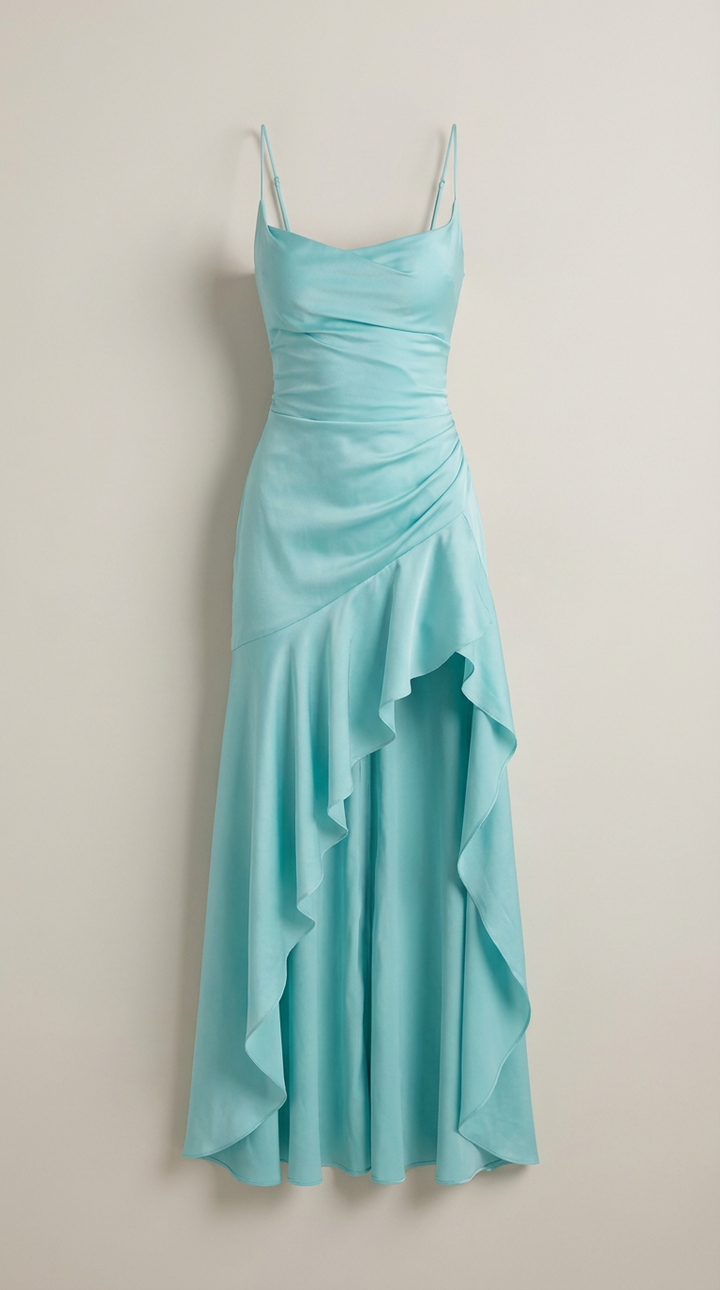 Amelia Flowing High-Low Maxi Dress